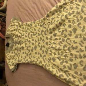 A Grey and white dress